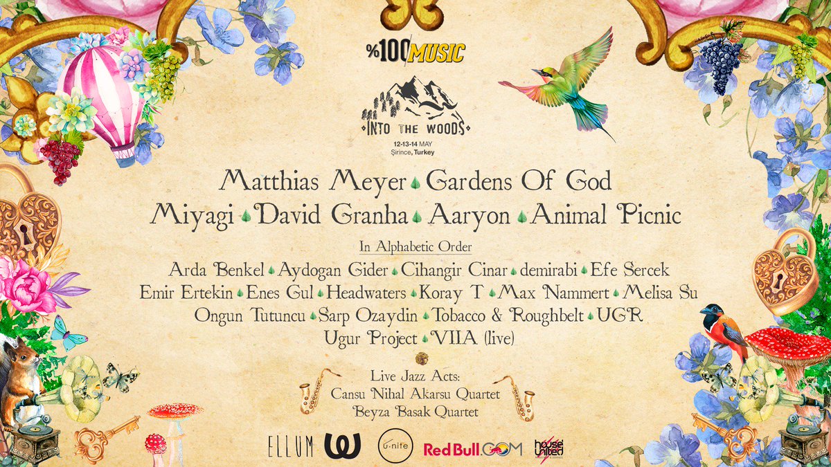 uniteforthevibe's tweet photo. Here's all artist coming up to the stage at Into the Woods 2017!
#uniteforthevibe
#intothewoods
#yüzdeyüzmüzik https://t.co/B1pMv0MbMH