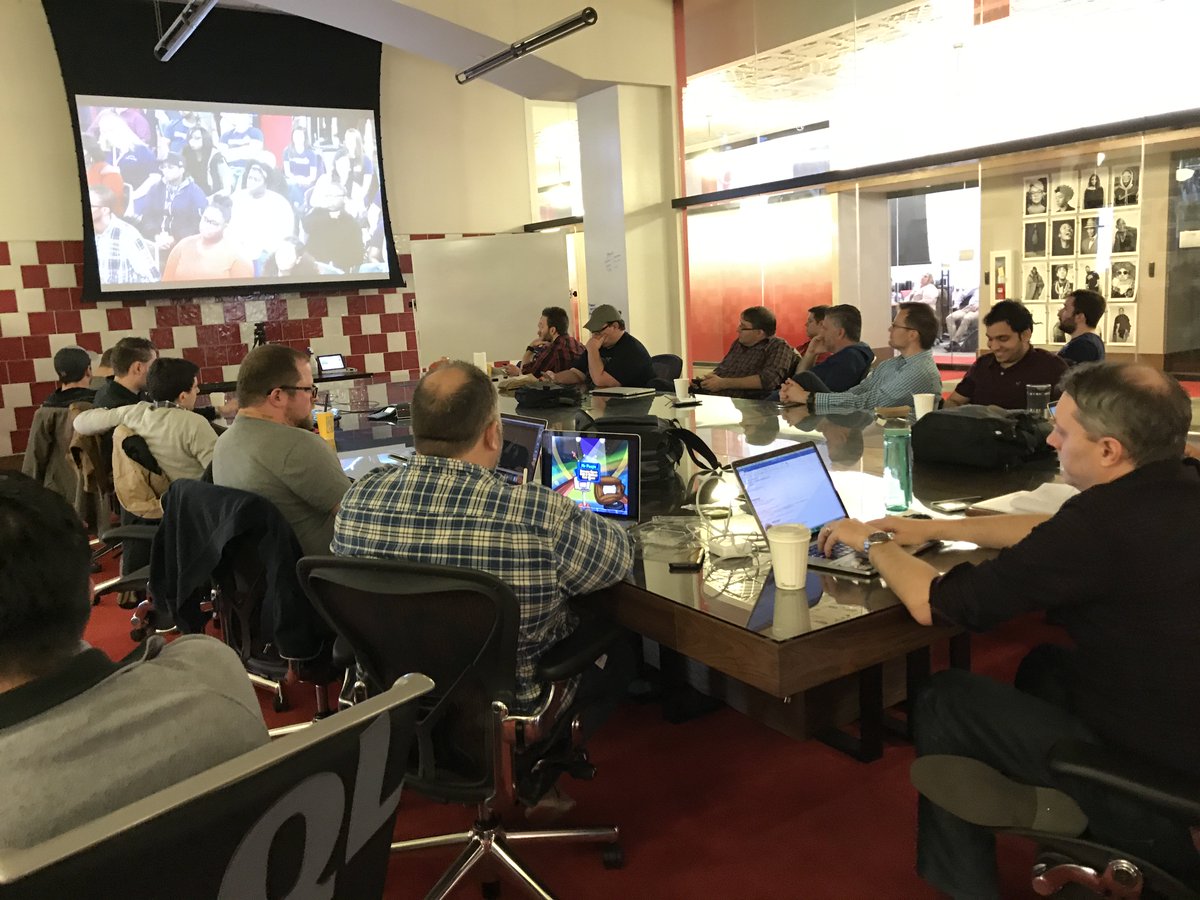 aaronkaump's tweet image. Mobile Central is tuned into #QLzupdate! Learning about all kinds of cool FOC developments 😎🚀