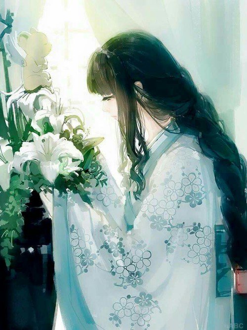 "Ah- They've begun to bloom-!

I guess somethings still have life in them in this emotionless estate..."