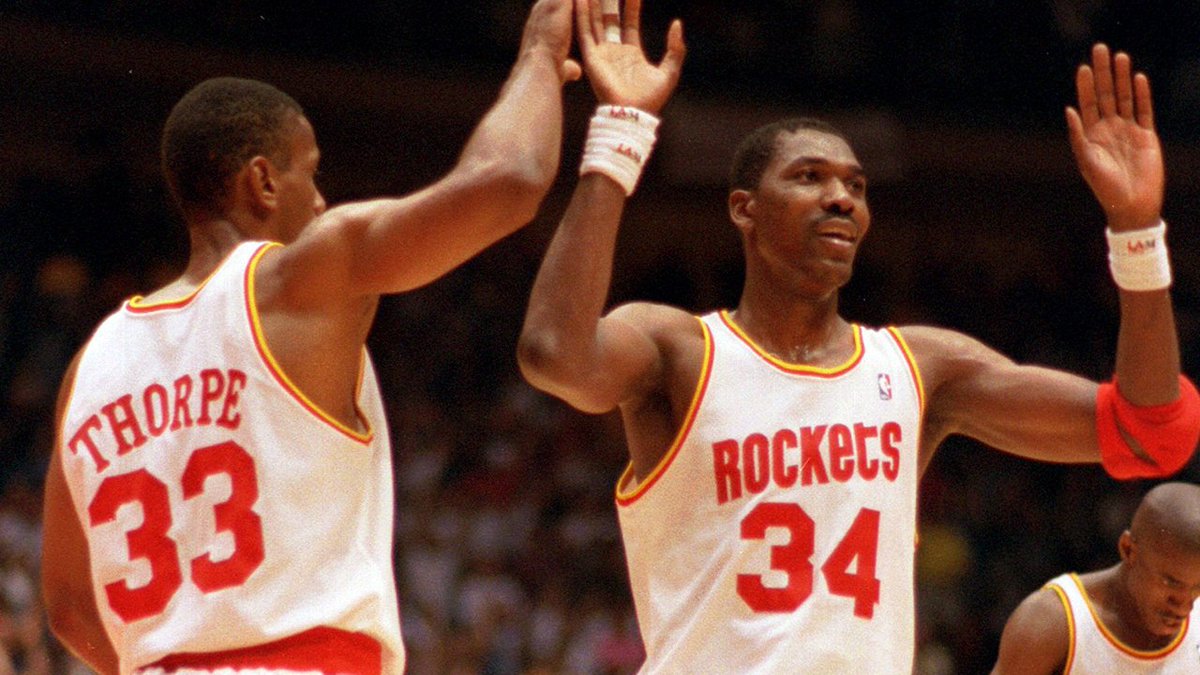 KPRC 2 Houston on Twitter: &quot;#TBT! Houston Rockets Otis Thorpe, Hakeem  Olajuwon exchange high fives in their 1994 victory over the Knicks in the  NBA Championships #KPRC2… https://t.co/LVPXPdTrYc&quot;