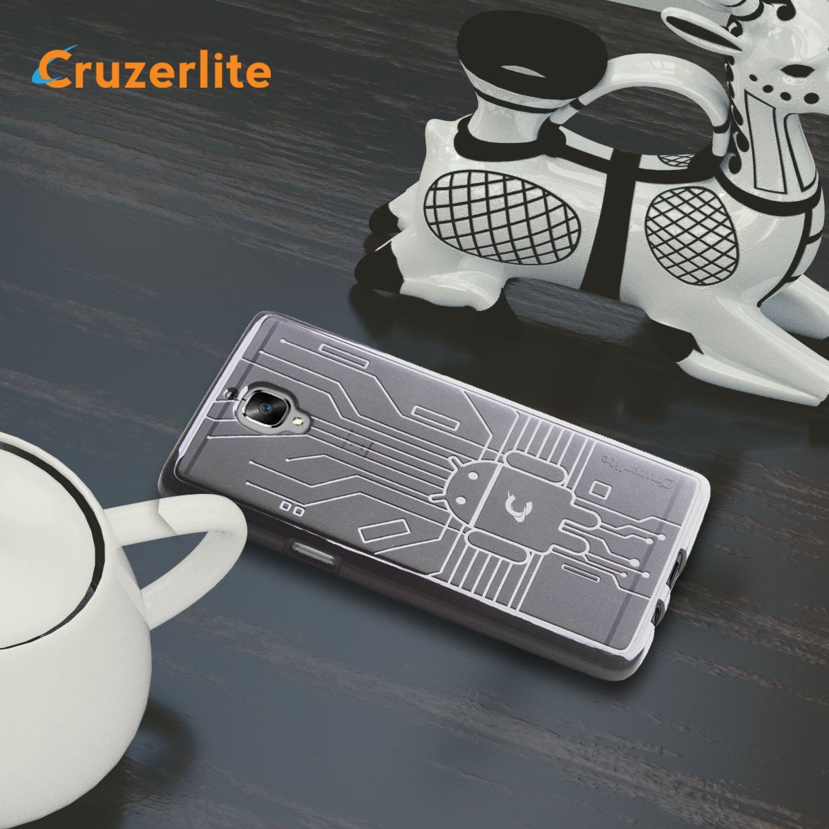 Simple &amp; Fun! Bugdroid Circuit TPU Case for OnePlus Three / OnePlus 3/3T still available on our website, Amazon US, UK &amp; Canada! #cruzerlite