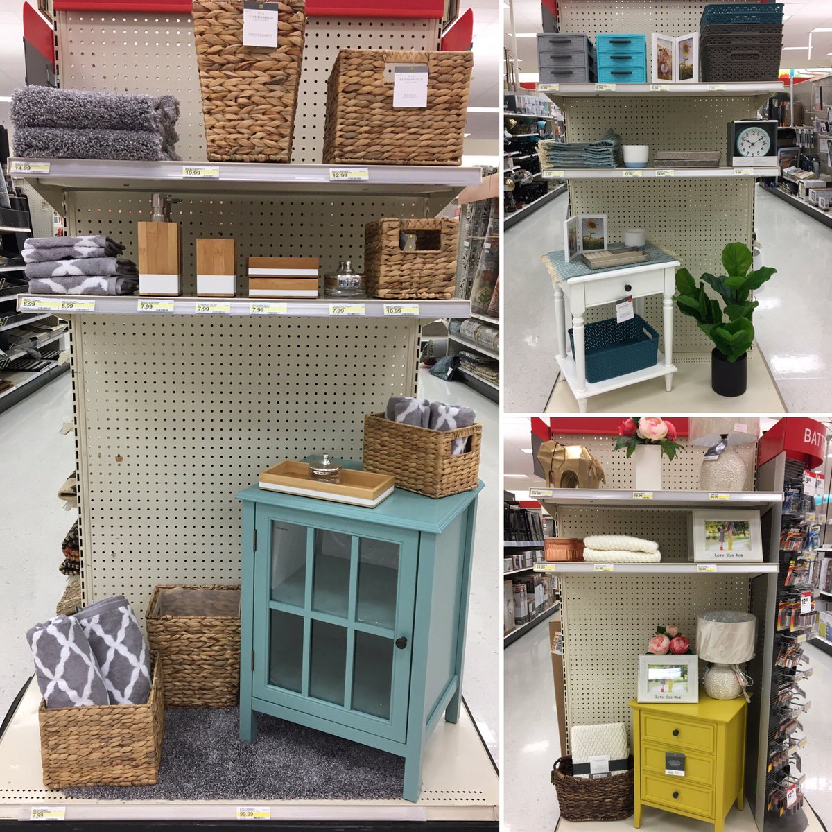 venusflyvmtl's tweet photo. What can we do without some temporarily empty endcaps? #homedecorideas #targetstyle #onlyattarget #vmtl #T1949 https://t.co/FNyOjjy1Vk