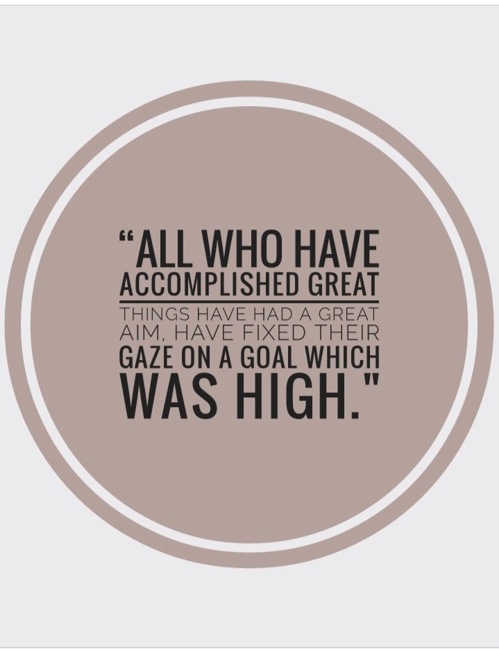 SleekEL's tweet photo. All that have accomplished great things have had a great aim. Have fixed their gaze on a goal which was high. #VimMoments https://t.co/ooO8591yvh
