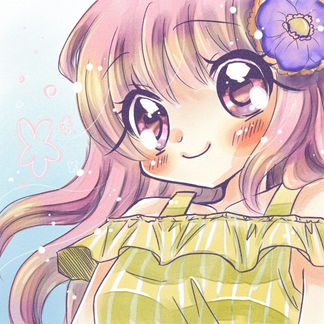 「フィルタいじるの楽しくてこんな時間になってしまた…(゜ロ゜)手癖で描きました(・」|里日菜こふゆのイラスト