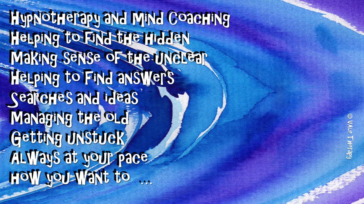 Valetherapist's tweet image. #hypnotherapy #therapy #mind #coaching