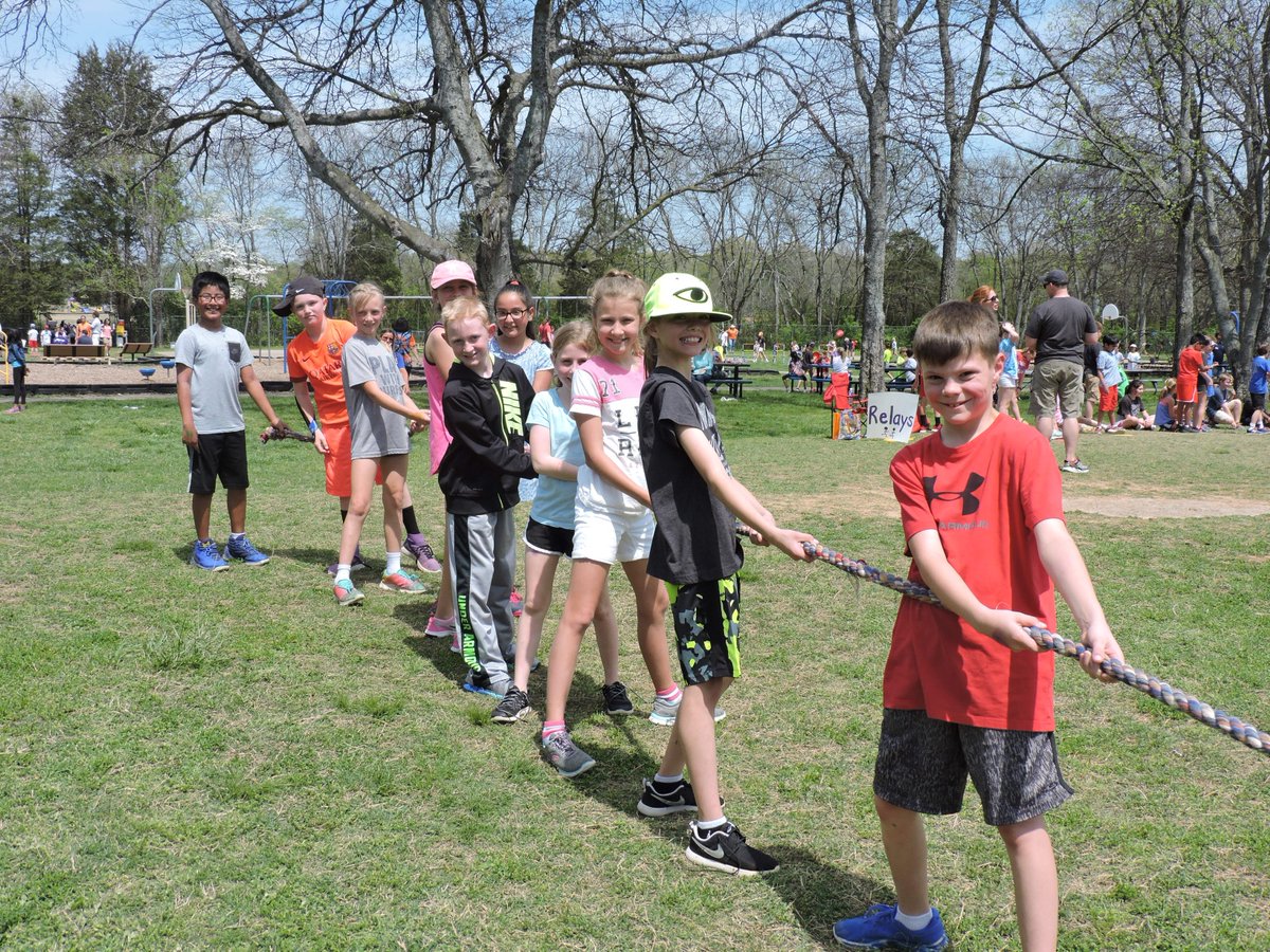 Trinity students had a wonderful day outside participating in the school's annual Field Day and Tigerthon!