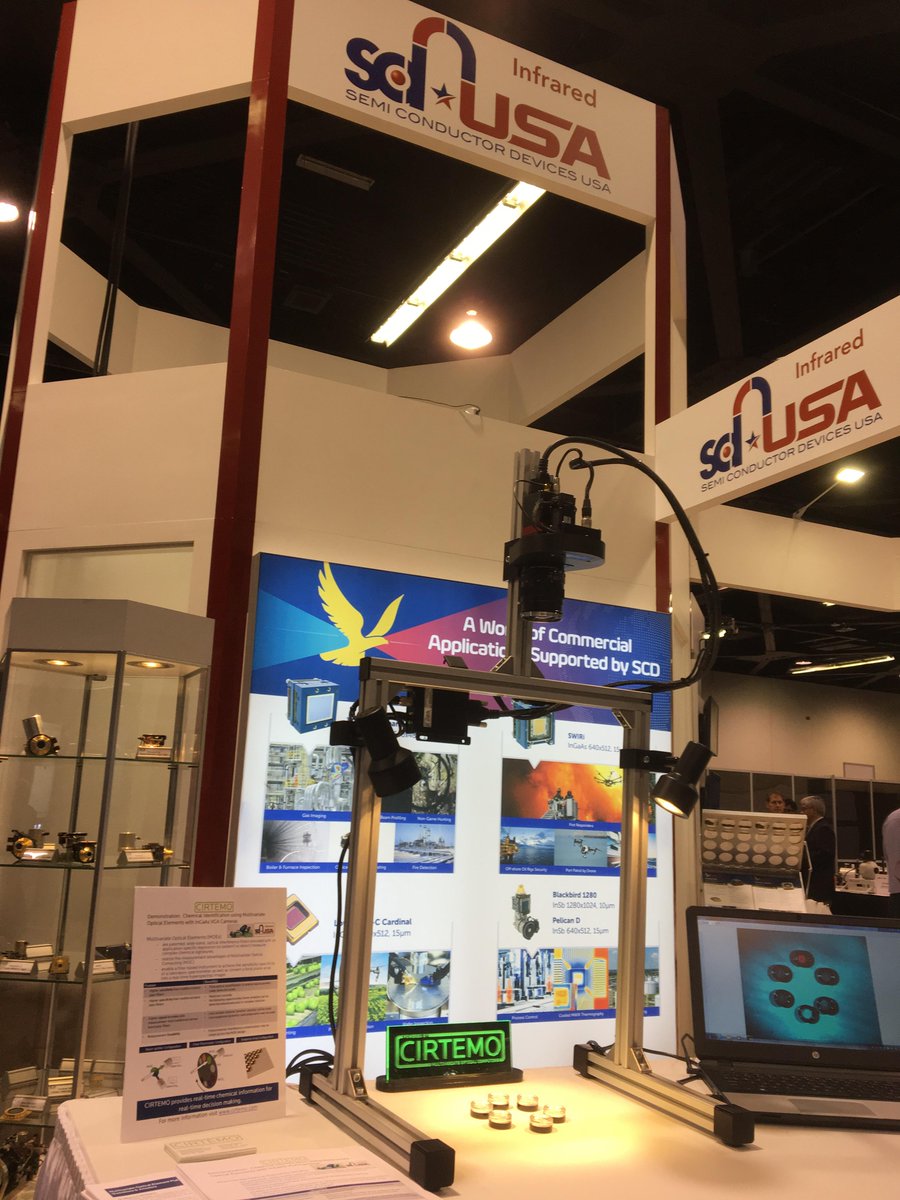 cirtemo's tweet photo. Last Day of #SPIEDCS, Stop by Booth #301 to see #MultivariateOpticalComputing in action! @RaptorPhotonics @pixelteq @SPIEtweets @WSJTech https://t.co/aKi7iKnpIb