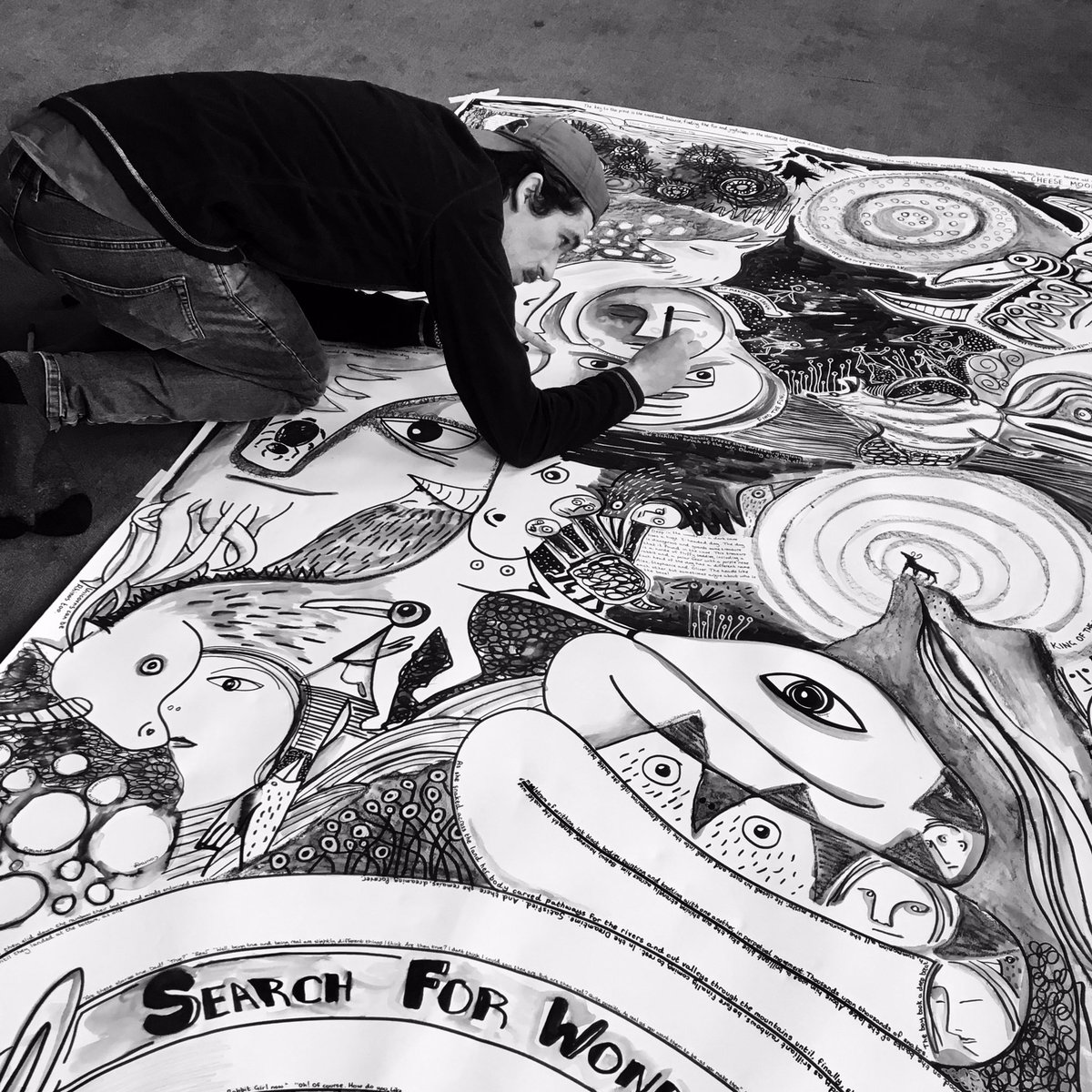 154collective's tweet image. More work on the #visualscript #rabbitgirl154 @KirkleesLibrary  #batley @CreativeSceneWY