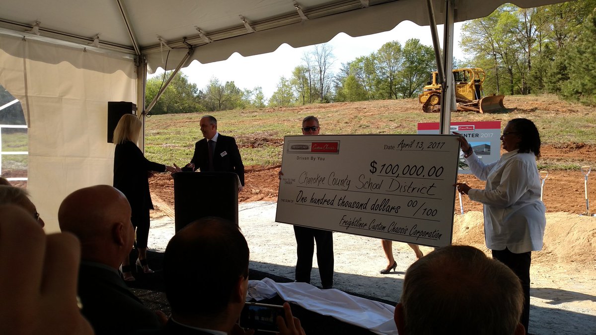 FCCC donates $100k to the <a href="/CCSchools_SC/">Cherokee Cty Schools</a>. What an outstanding community partner!
