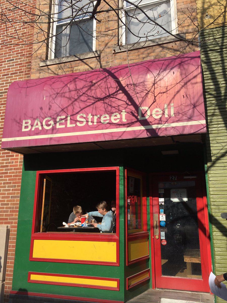 df496714's tweet photo. #OHIO4440 2.) Bagel Street Deli offers a relaxed and recreational experience to the customer, rather than a typical "in and out" setup https://t.co/mToWFBiDYs