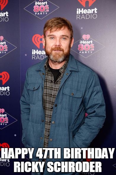 Happy Happy Birthday Ricky Schroder!! The \Silver Spoons\ actor turns 47 today. LIKE if he was your childhood crush. 