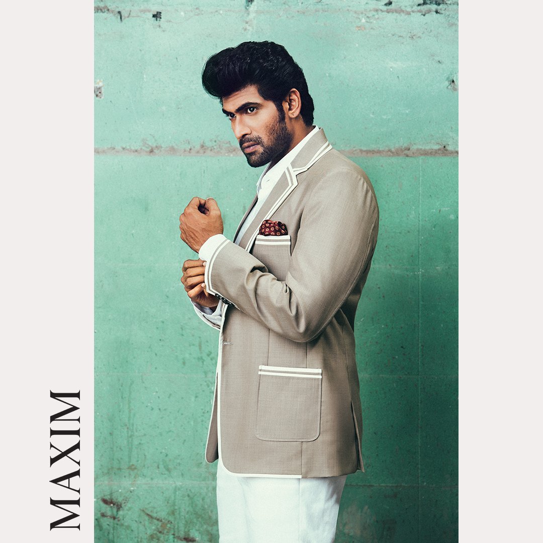 themensarsenal's tweet photo. Shoot images from #RanaForMaxim! @RanaDaggubati wearing customised @ArvindStore digs! #RanaDaggubati #TheArvindStore #MaximIndia https://t.co/ayS8wbwF6t
