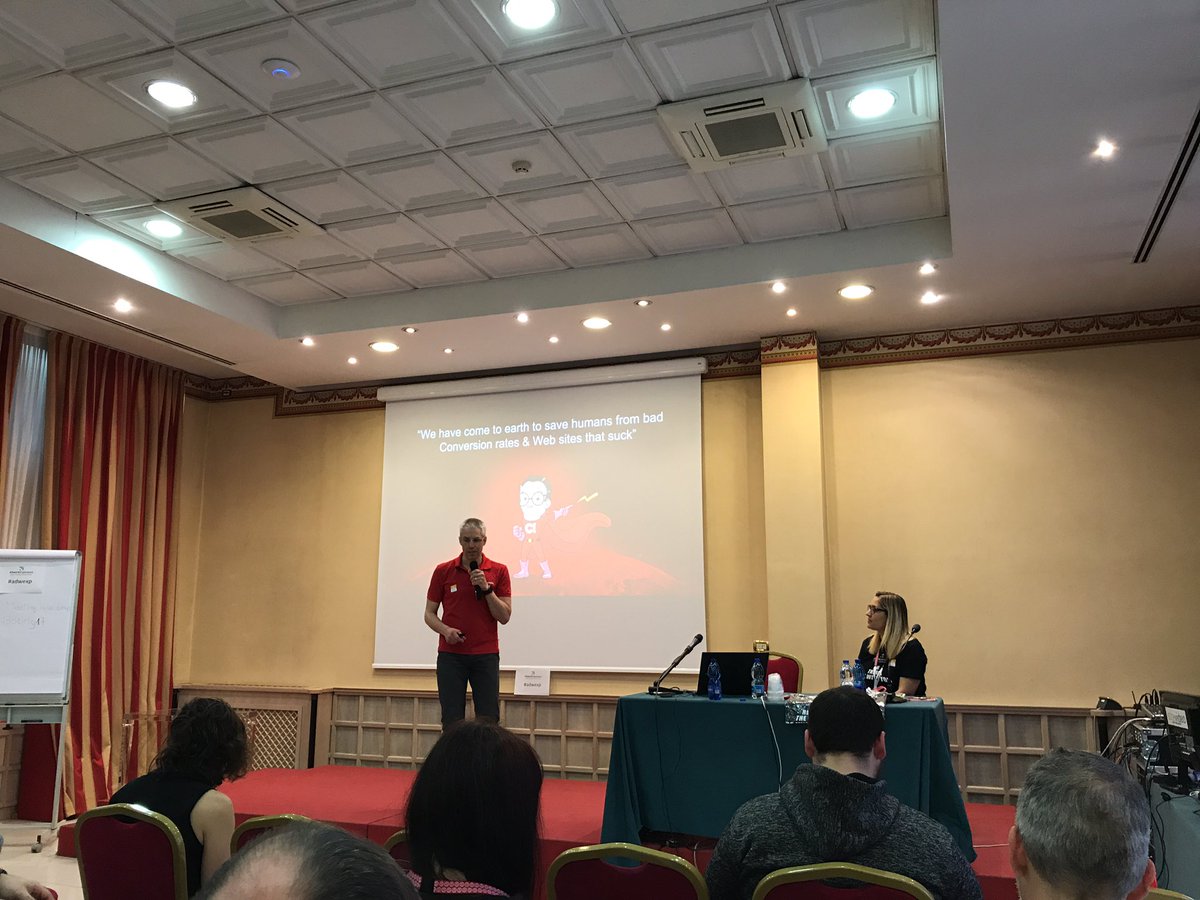 Last speech at #adwexp is about Psychology, data and experiments: John Ekman <a href="/Conversionista/">Chief Conversionista</a>