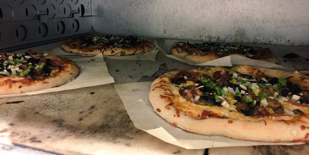#pizzaday  If you ordered a pizza they are ready for pick up!