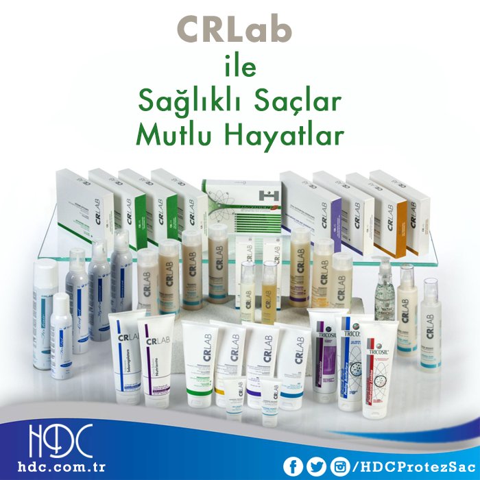 HDCprotezsac's tweet photo. CRLab Ürünleri ile saçlarınız sağlığına ve ışıltısına kavuşsun.
#CRLab #CesareRagazzi #sac #sacbakimi #sacsagligi #sacdokulmesi #sacsorunu https://t.co/IN4PKZQf6Y
