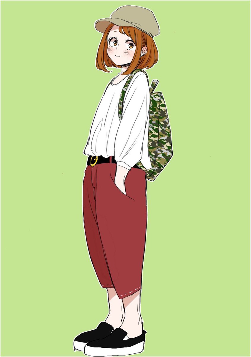 私服お茶子 ななおのイラスト