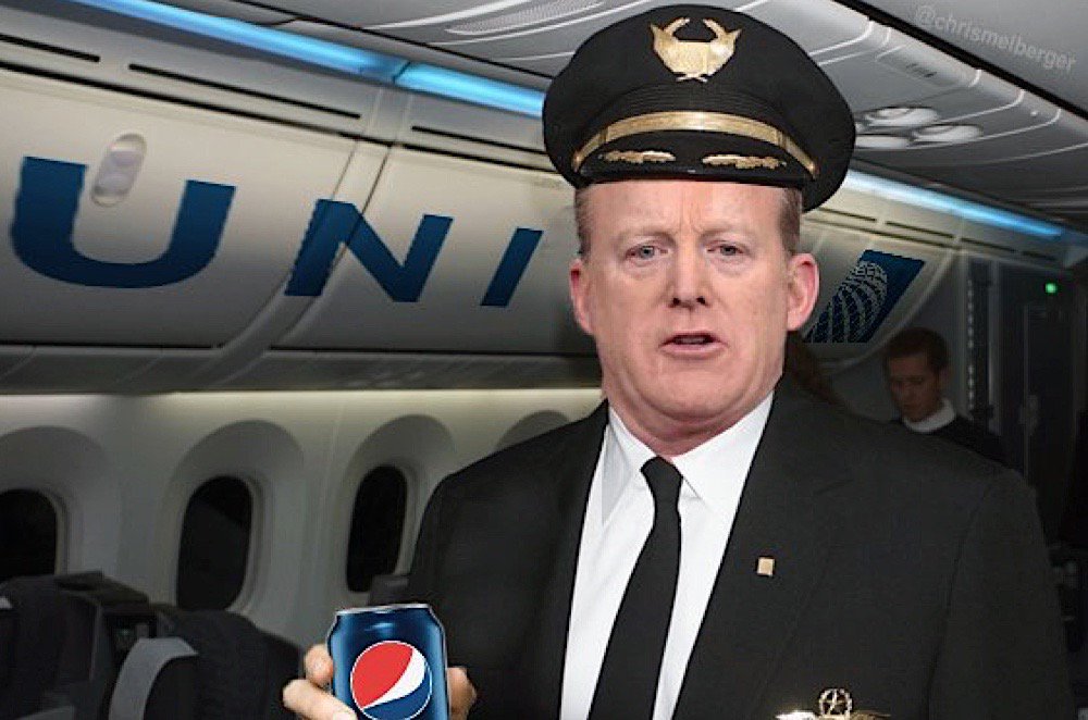 jeffmorosoff's tweet image. A week of PR disasters, illustrated in one terrific meme. #SpicerHistory #pepsilivesmatter #UnitedAgainstUnited