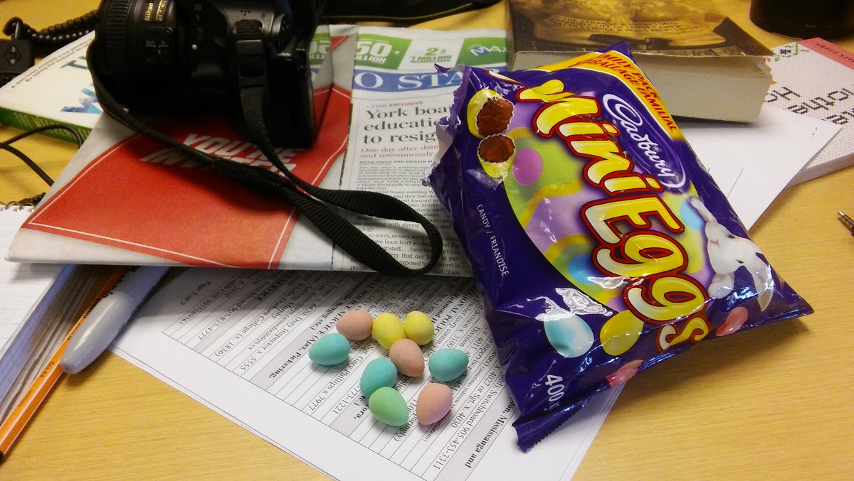 xjackiehong's tweet photo. Sumpreme leader @JQStar has bestowed the gift of elevated blood sugar levels upon the interns this morning #HappyAlmostEaster https://t.co/FToRafbMxK