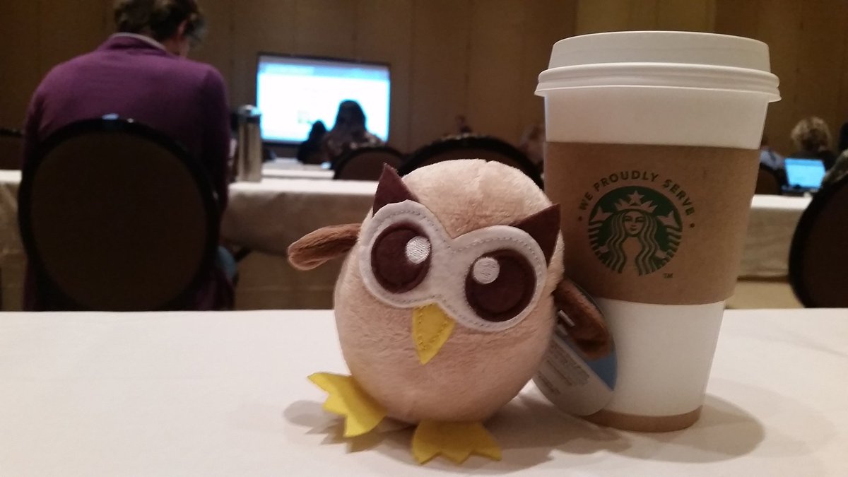 Reportergrl's tweet image. Owly is excited to learn about blogging. He is at #GSMCon2017 in Dallas and enjoying coffee. #lifeofowly @hootsuite