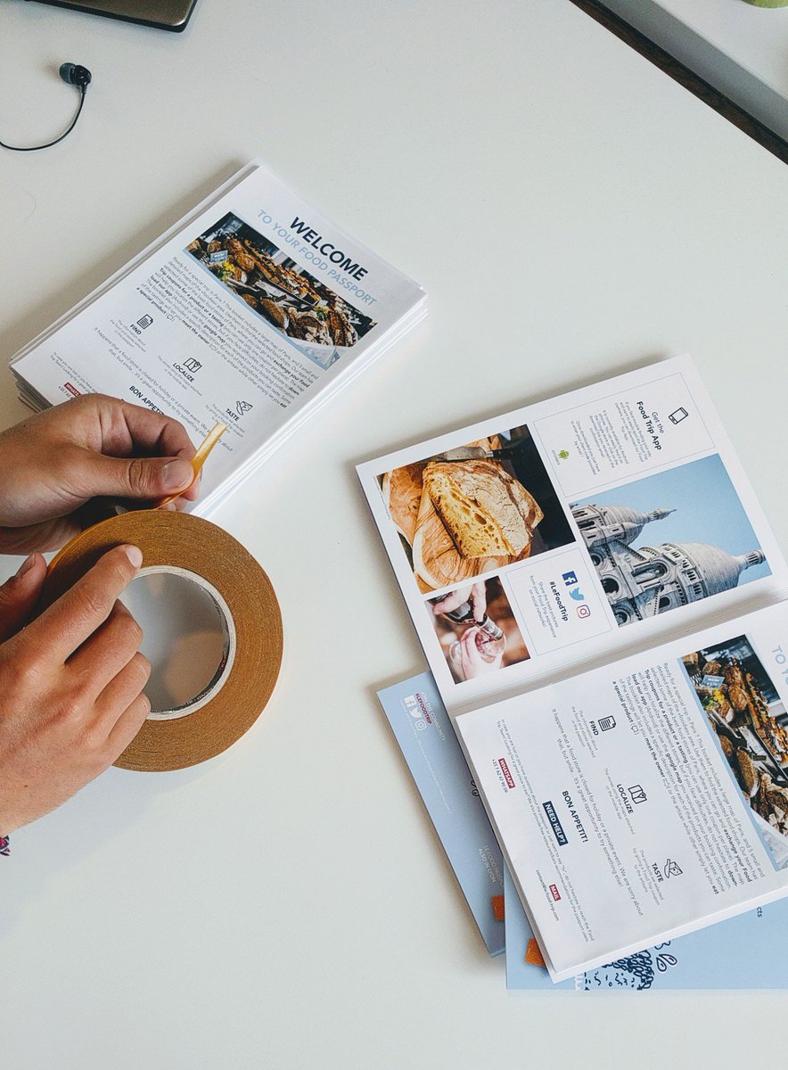 Work underway... 
New Food Trip Passport are coming soon ! 
👷🗃 #FoodTech #Tourism #Paris #FoodTour