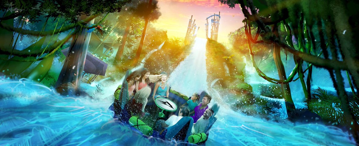 FLCoasterClub's tweet photo. @SeaWorld Orlando is getting ready to #RushTheRapids with #InfinityFalls - World’s Tallest River Rapid Drop &amp; a Vertical Lift - Summer '18 https://t.co/Jz32Quv7LM