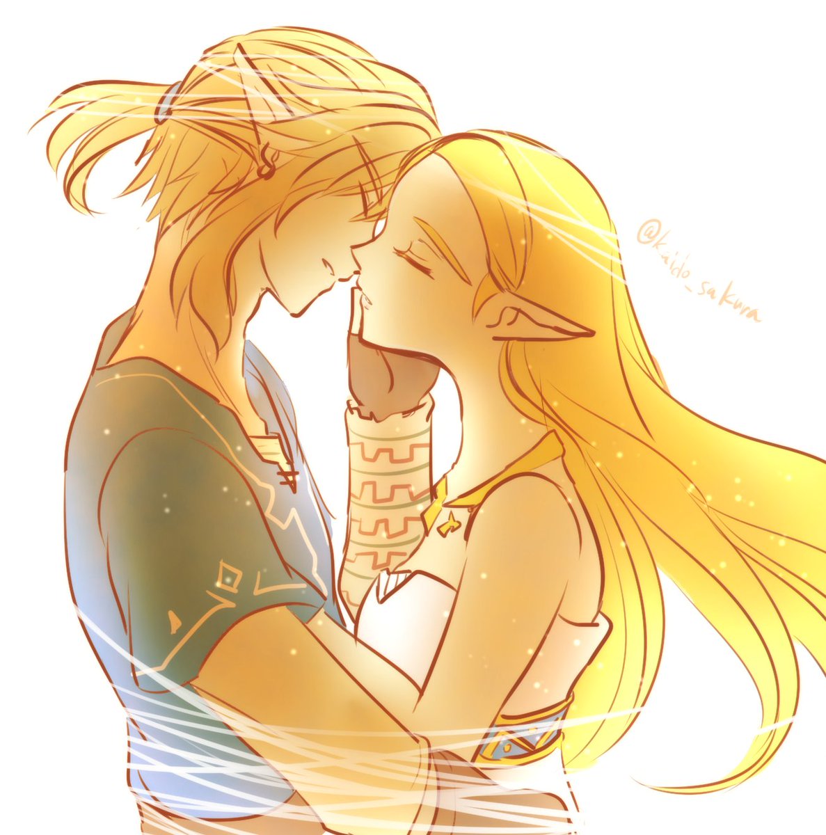 KnightOfZelda's tweet photo. Soy muy afortunado de poder pasar este día junto a ti, la luz por la que siempre lucharé @hyrule_heiress  #DiaInternacionalDelBeso https://t.co/vT4V20NVUs