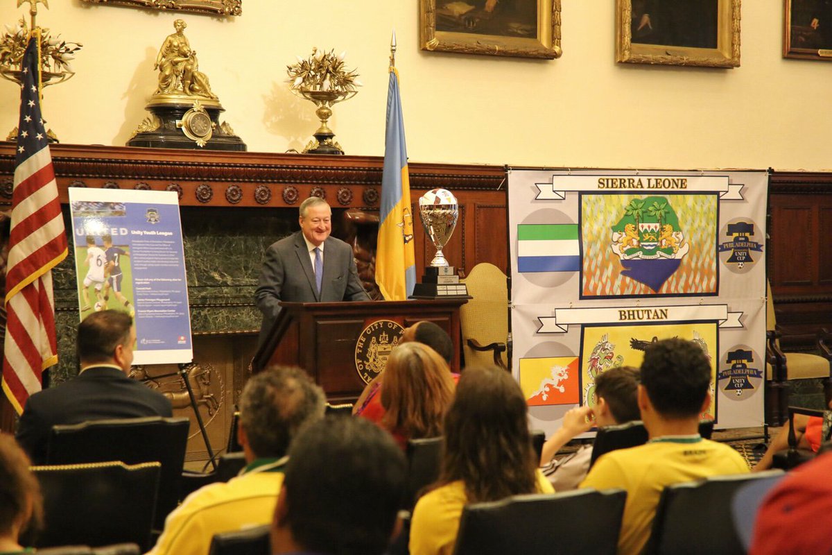 PhillyMayor's tweet photo. The #PHLUnityCup is an event that brings Philly together like no other, and unites our immigrant populations while making our city stronger. https://t.co/goKASMTB6l