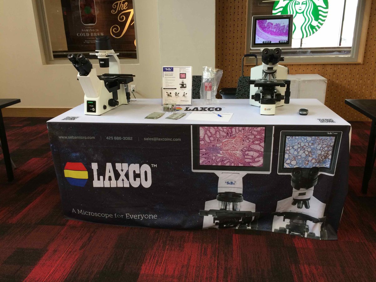 MarkClymer's tweet photo. Hey @TempleUniv! See the latest research microscopes by @LAXCOINC. See them at the @thermofisher vendor show, Student Faculty Ctr, N. Broad. https://t.co/f4KBQFcOm6