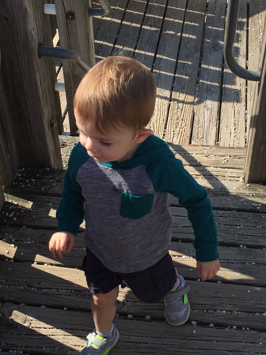 coachhick's tweet photo. Park day with this little fella. Nothing beats being a dad. #thehammer #henryjohn https://t.co/VDJrb6K1jx