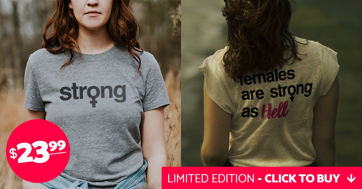 OnlyTopTen's tweet image. Females are strong as Hell
teespring.com/es/females-str…
#feminism #ThursdayThoughts #SWCO #IKnewIWasHooked #tshirt #teespring #like #love