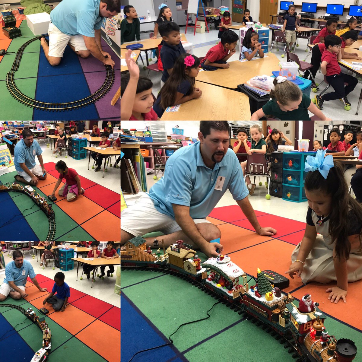 Bringing stories to life, we read the little engine that could and Mr. Andy brought in one of his model trains! <a href="/GTEtoucans/">Golden Terrace Elementary</a>