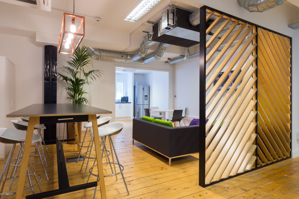 Thanks for asking us to design and build your new London offices <a href="/enova/">Enova</a>! #fintech space with style - bit.ly/2pxxjeX