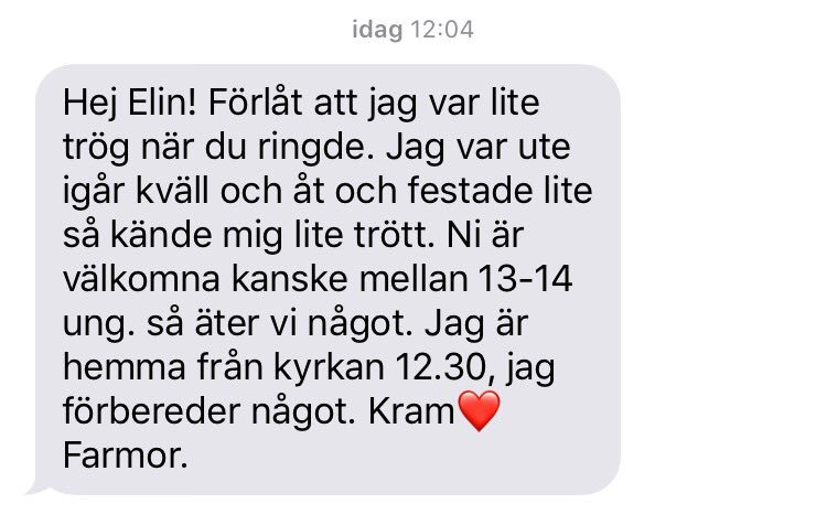 elinbrasch's tweet photo. Farmor det är okej att va bakis, även när man är 77.❤ https://t.co/AYs6JbYuc2