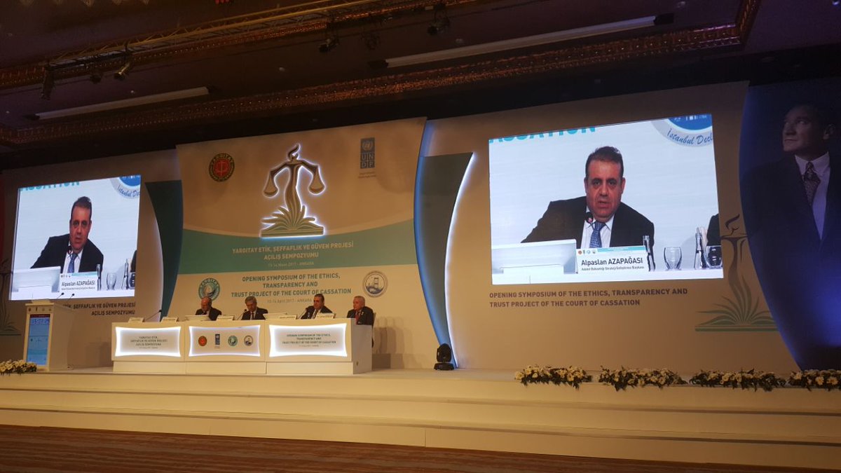 Presentation of Alpaslan Azapağası, in the Opening Symposium of the Ethics, Transparency and Trust Project of the Court of Cassation