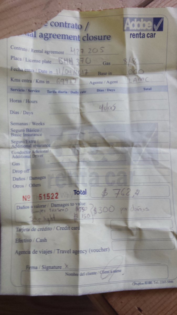 Un bus nos golpea y <a href="/adoberentacar/">Adobe Rent a Car</a> nos hace pagar 600$ ¿donde reclamo?  #defensadelConsumidorcostarica <a href="/saenzasc/">Sáenz & Asociados</a> <a href="/CostaRica/">Costa Rica</a> <a href="/VenACostaRica/">Turismo Costa Rica</a>
