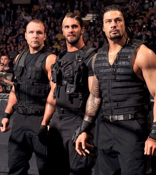 GeoffRhymer's tweet photo. Man I miss them together, Sheild Bros!!! We might see them together hopefully. #TheShield  #DeanAmbrose SethRollins #RomanReigns #TBT 👊🏾👊🏾👊🏾 https://t.co/poj0OEeI1l