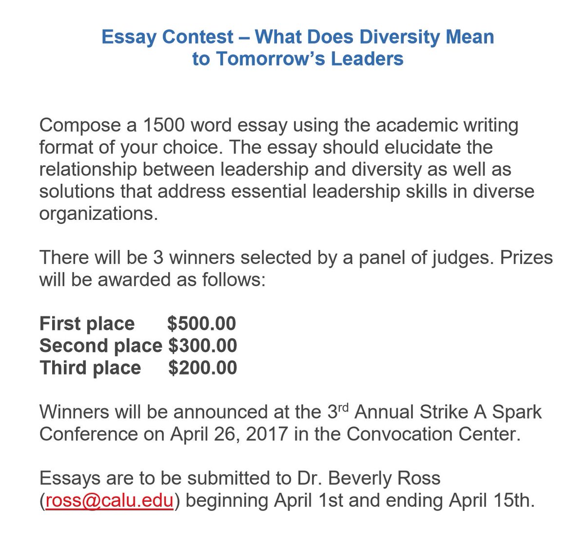 StrikeASparkCAL's tweet image. Extended deadlines and essay contests! Show us what you got by this Friday and Saturday!