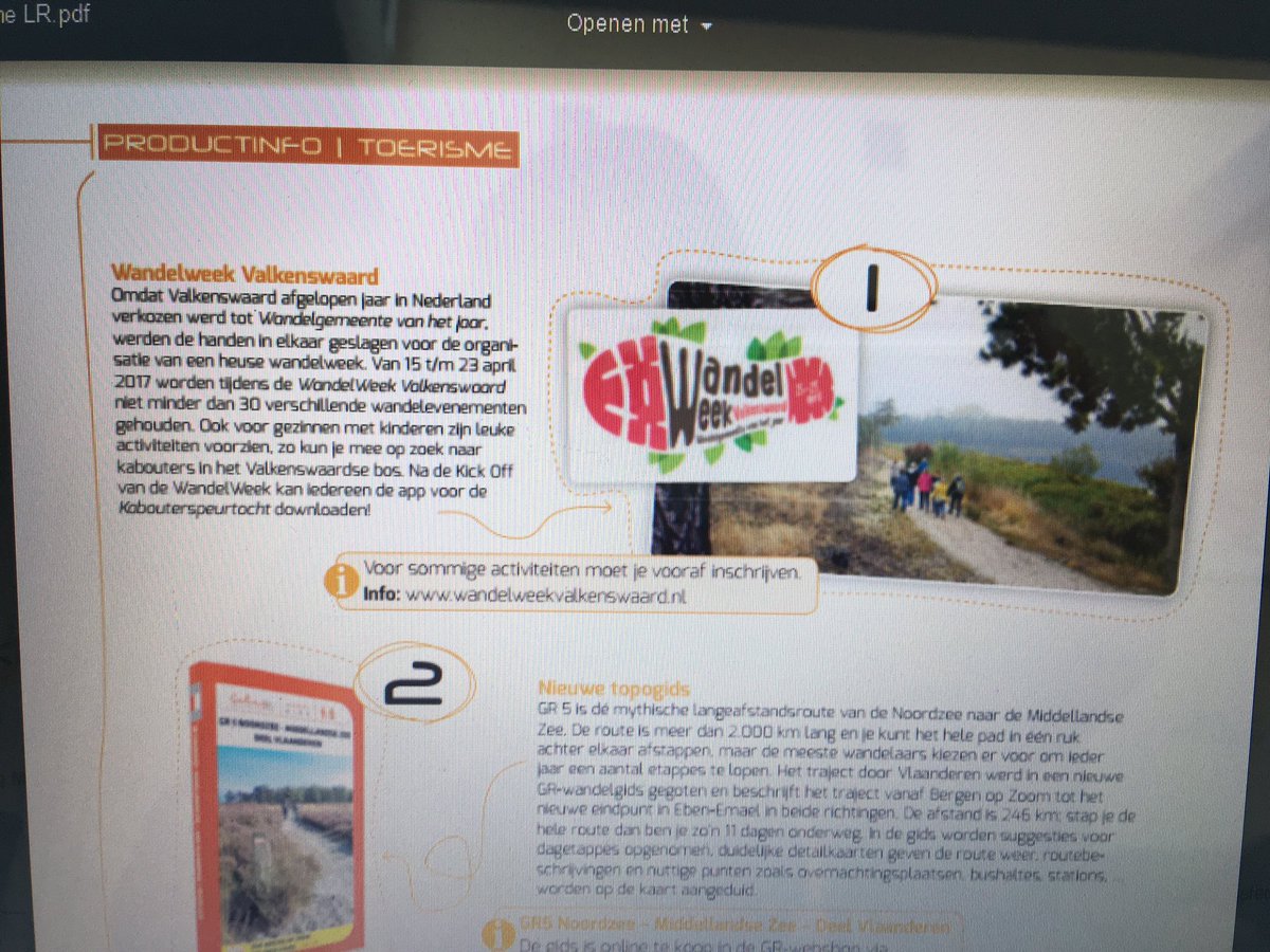 WandelWeek's tweet image. Zelfs in België is er aandacht voor de #WandelWeek Valkenswaard! #WandelsportVlaanderen