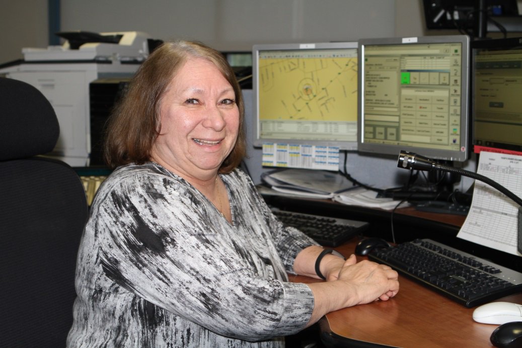 MassStatePolice's tweet photo. Ending our week of featured dispatchers for #NPSTW is Dispatcher Christine Jones. Check out her post on Facebook. #NPSTW2017 https://t.co/SnmlAV6nrP