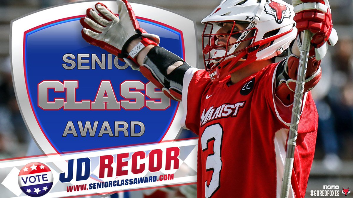 MaristAthletics's tweet photo. J.D. Recor has been named one of 10 finalists for the @SnrCLASSAward, vote at https://t.co/eYRpujR024!
Read more: https://t.co/1NDDPsXkUz https://t.co/QjEFqQalO7