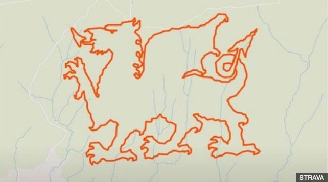 Running_theRift's tweet photo. Best Strava running drawing yet? https://t.co/vrxnxuExdT #wales https://t.co/0gp0DFIOuT