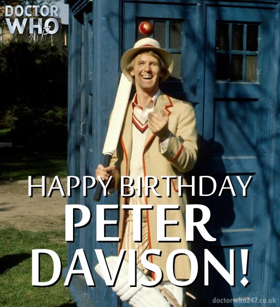 Anyone for cricket? Wishing a happy birthday to Peter Davison, the brilliant Fifth Doctor!   