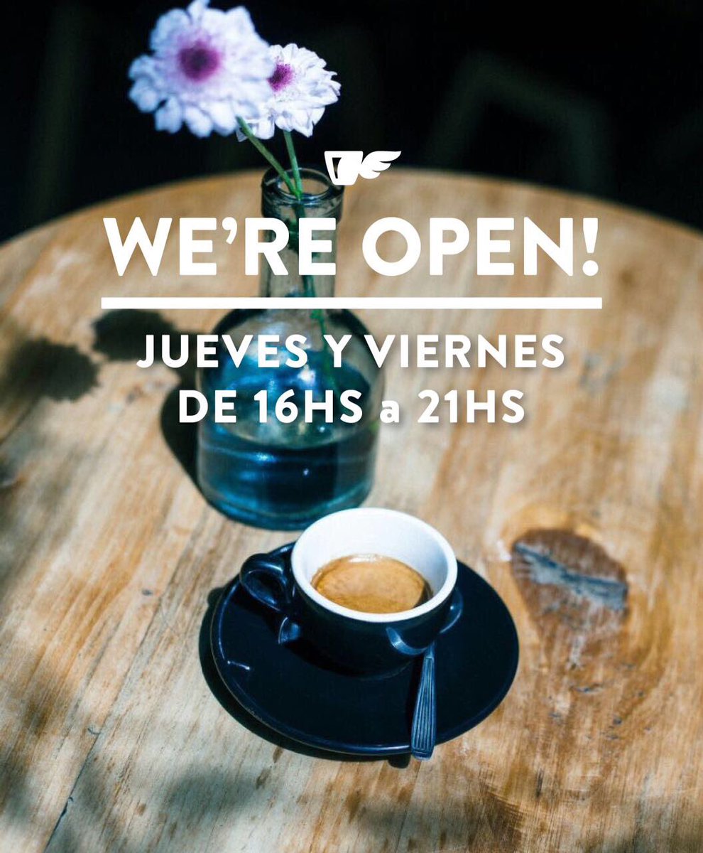 allsaintscafe's tweet photo. Hoy y mañana vamos a estar haciendo ricos cafés de 16 a 21 hs! Come chill with us! #allsaintscafe #feriado https://t.co/ktlMwdVh8b