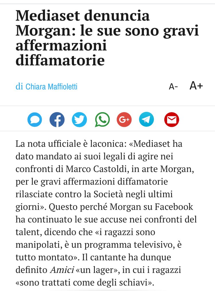 trash_italiano's tweet photo. Mediaset querela Morgan. https://t.co/VuzLRBedOs