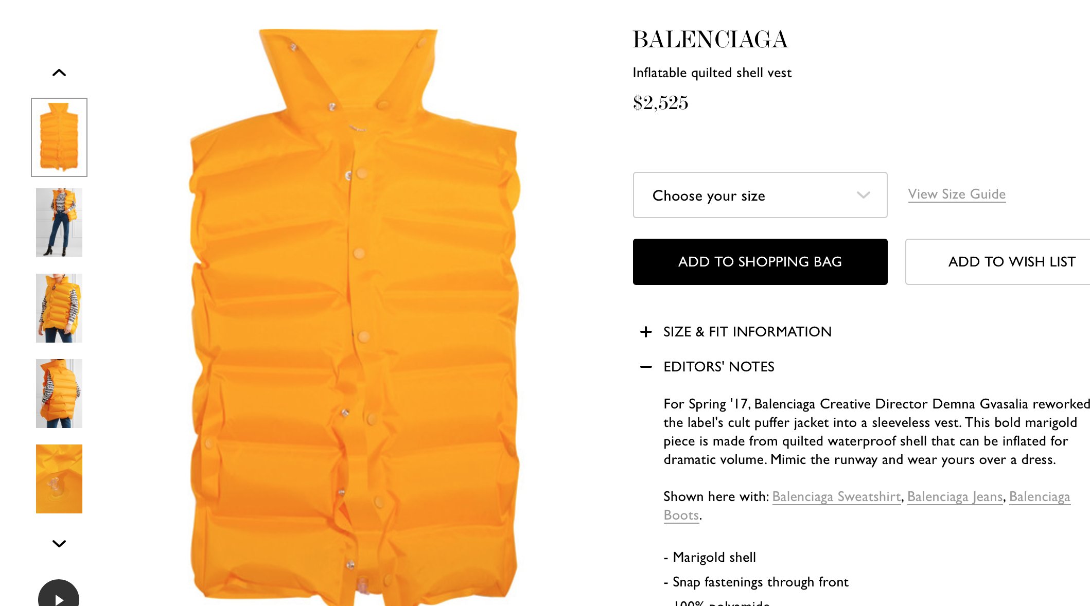 generation Allerede harmonisk Whitney Campeau on X: "Really @BALENCIAGA? A $2,300 life jacket?!  https://t.co/jBVy376FDe" / X
