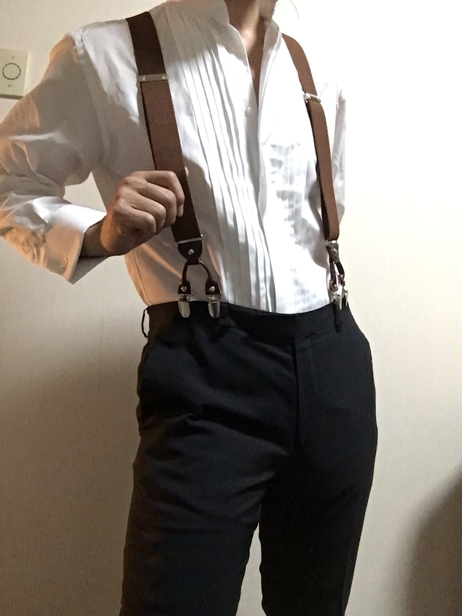 サスペンダーって素敵ｗ大人の男性も試してみてはいかが 話題の画像プラス