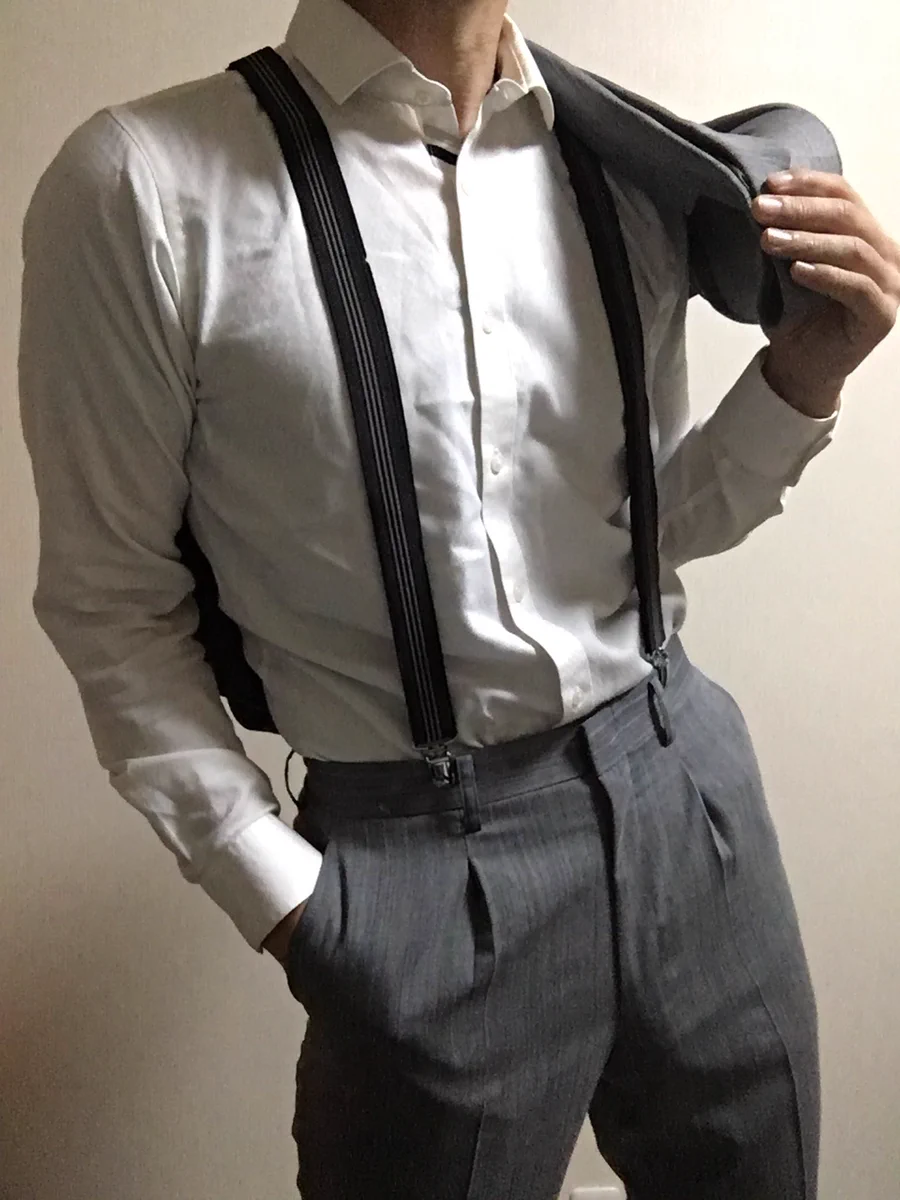 サスペンダーって素敵ｗ大人の男性も試してみてはいかがwww