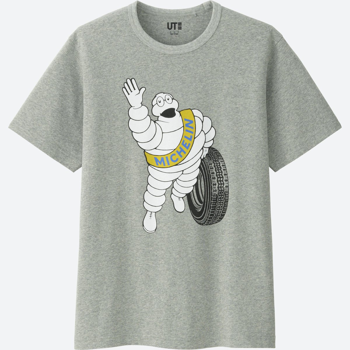 Michelin's tweet photo. Michelin x @UniqloUSA: for #TheBrands project, Uniqlo creates a series of T-shirts with iconic Michelin designs! https://t.co/cji3tDdLZA https://t.co/Y98RGfkC6F