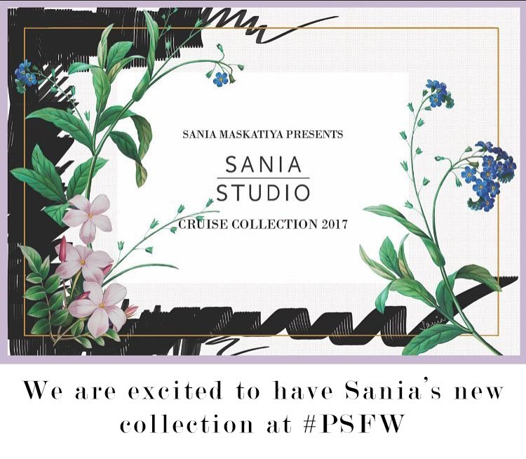 studiobytcs's tweet photo. Super excited for @SaniaMaskatiya's Cruise Collection 2017 at #PSFW17 
#saniastudio #pfdc #PFDCSunsilkFashionWeek #lwesternwear #studiobytcs https://t.co/TWAUgIOvCT