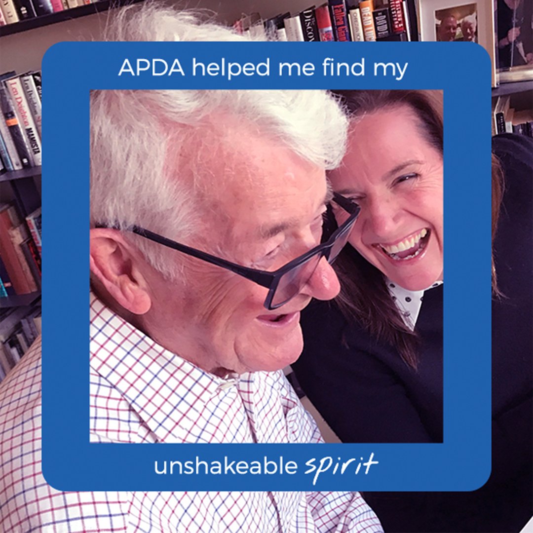 APDAParkinsons's tweet photo. "Shared together, even the tiniest of moments are sweet." Picture your unshakeable spirit: https://t.co/VsIiMUdmu4 #apda #unshakeablespirit https://t.co/GbCA6opQGO
